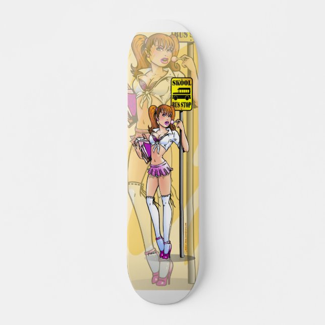 Stygg SchoolgirlSkateboard Mini Skateboard Bräda 18,5 Cm (Framsida)