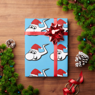 Stygg sperma med den Santa hatten Presentpapper