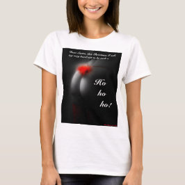 Stygg T-tröja för damer för julHo Santa skämt T Shirt