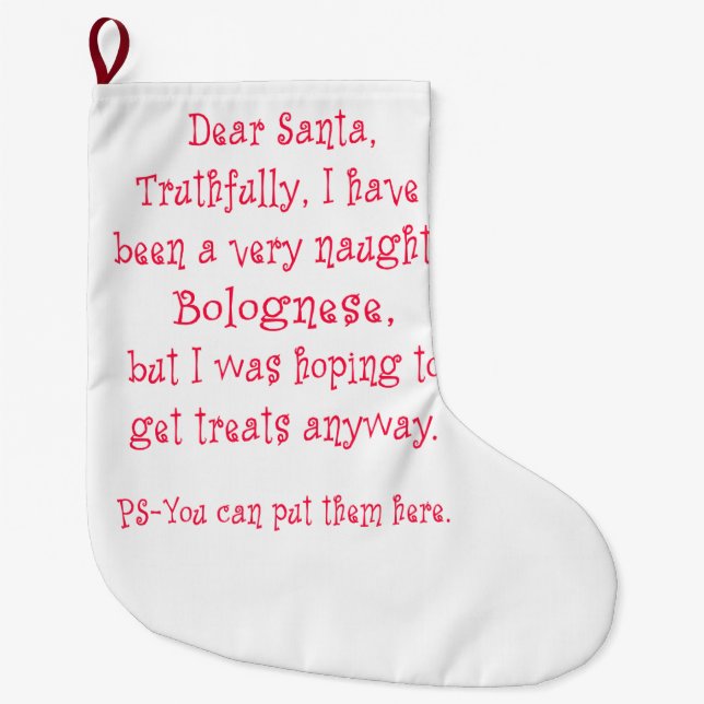 Stygga Bolognese Stor Julstrumpa (Framsidan)