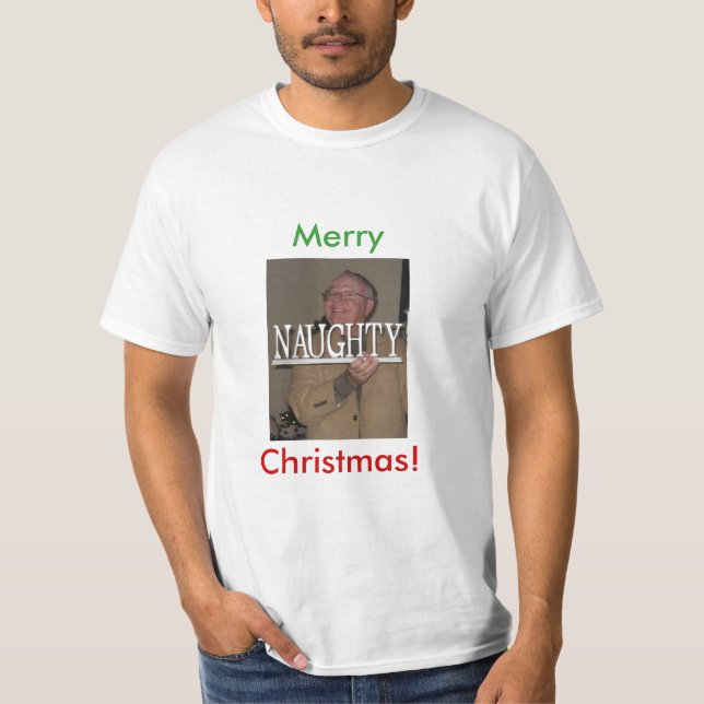 Stygga Burton, glatt, jul! Tee (Framsida)