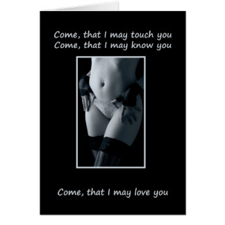 Stygga flickor behöver kärlek för hälsningskort