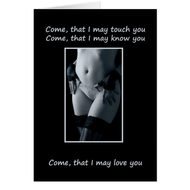 Stygga flickor behöver kärlek för hälsningskort (Framsidan)