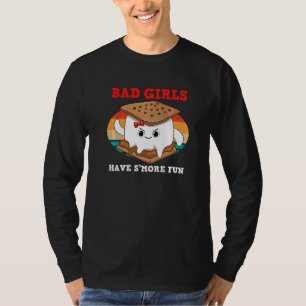 Stygga Flickor Har Roligare Kvinnor Camping Småba T Shirt