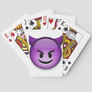 Styggt Emoji ansikte Kortlek