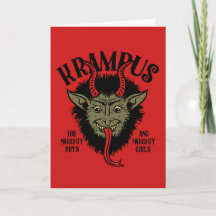 Styggt Krampus ansikte