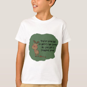 Styggt roligt ordstäv för gåva för julrenPoop T-shirt