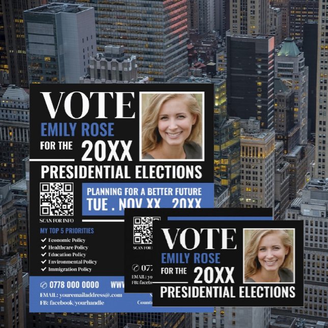 Styish Politiska kampanjkampanj Reklam Reklamblad (Skapare uppladdad)