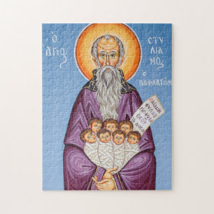 Stylanos of Paphlagonia Orthodox Christian Icon Pussel