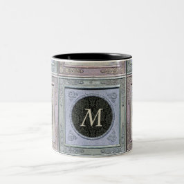 Styld Ram Damask Monogrammed Mugg 2