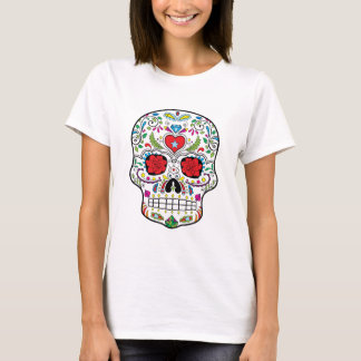 Stylda produkter av sockerskull Dia Des Los Muerto T Shirt