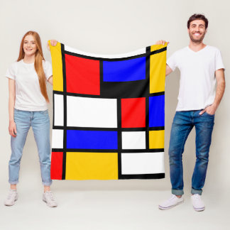 Style Art Mondrian Fleecefilt