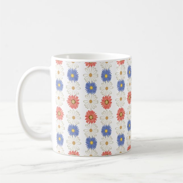 Style de fleurs! Cette tasse est pour vous! Kaffemugg (Vänster)