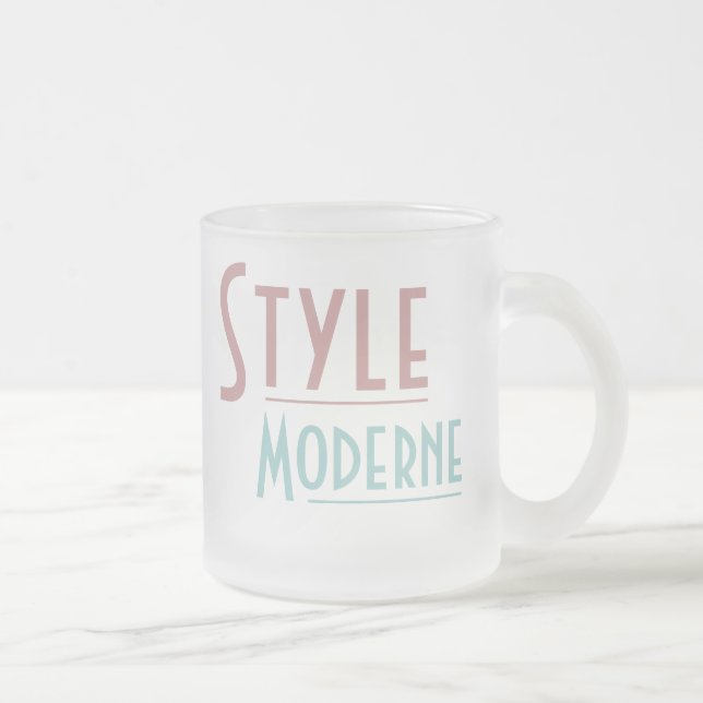 STYLE MODERNE mugg (frostat glas) (Höger)