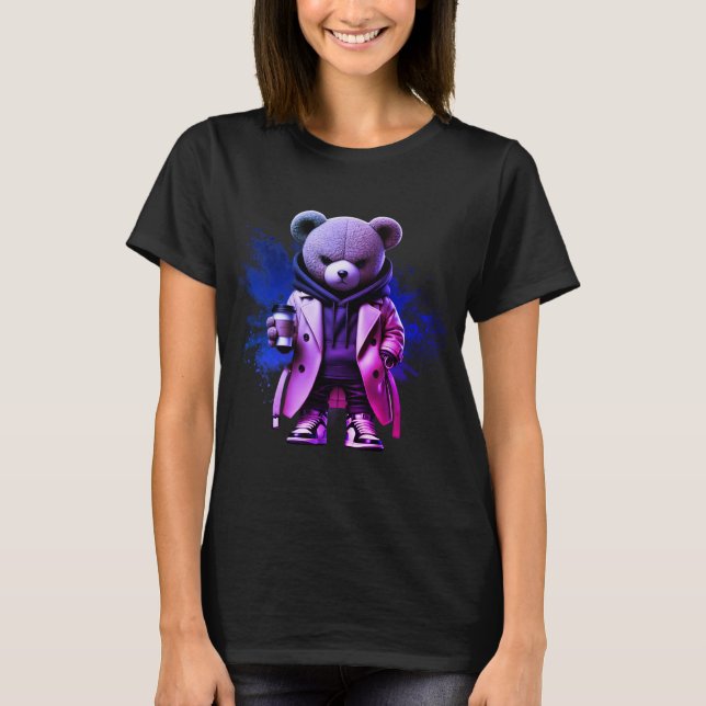Style with Our Bold Urban Boss bear Designs T Shirt (Framsida)
