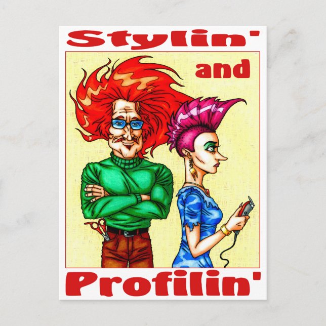 Stylin & Profilin" Vykort (Framsida)