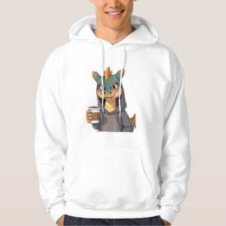 Stylischer Drache für Kaffeeliebhaber! Hoodie