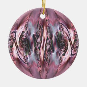 Stylised baubles julgransprydnad keramik