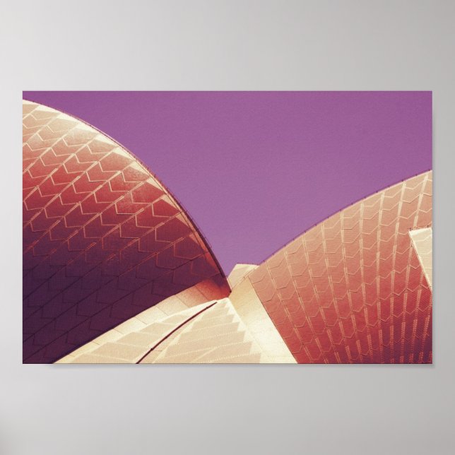 Stylised image of the Sydney Opera House Poster (Framsidan)