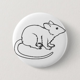 Stylised råttaillustration knapp