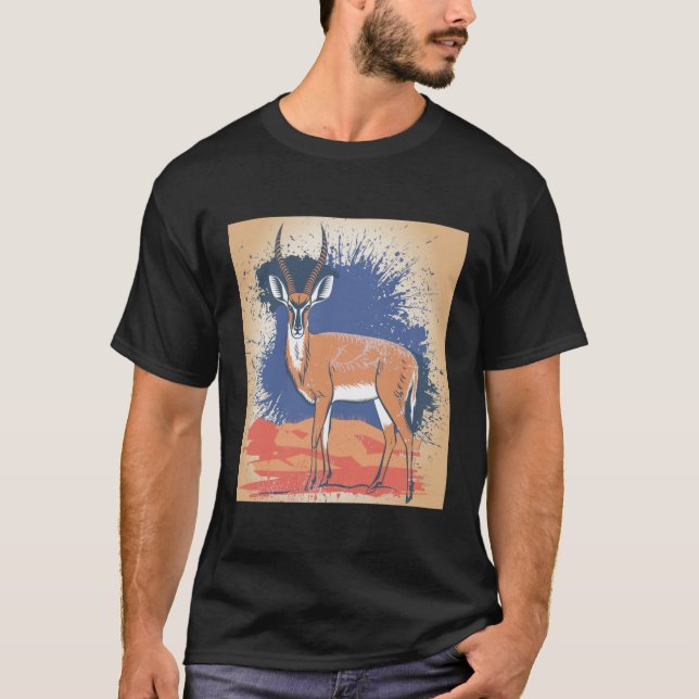 Styliserad bushbuck t shirt (Framsida)