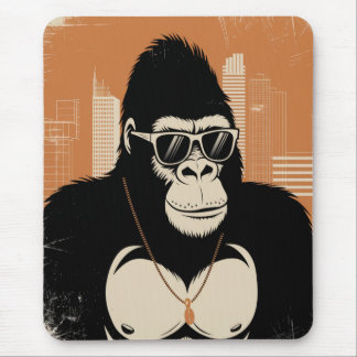 Styliserad gorilla musmatta