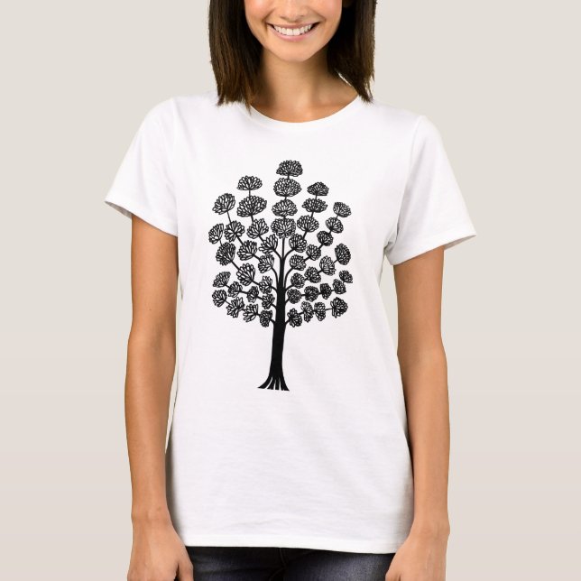 Styliserad Träd T-shirt (Framsida)