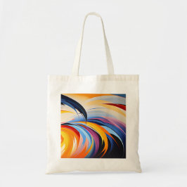 Stylish Abstract Art Canvas Tote Bag Tygkasse
