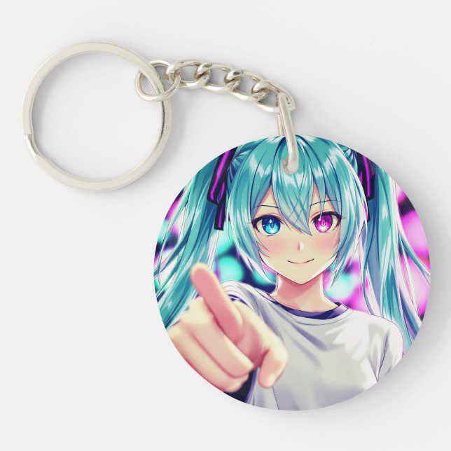 "Stylish Acrylic Circle Keychain  Durable " (Framsidan)