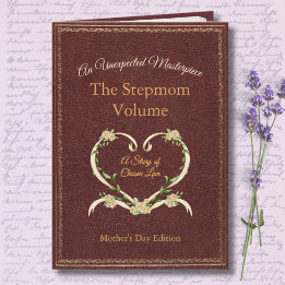 Stylish and Unique Stepmom Storybook Photo Card Kort