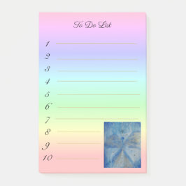 stylish angel Michael on rainbow gradient Post-it Block