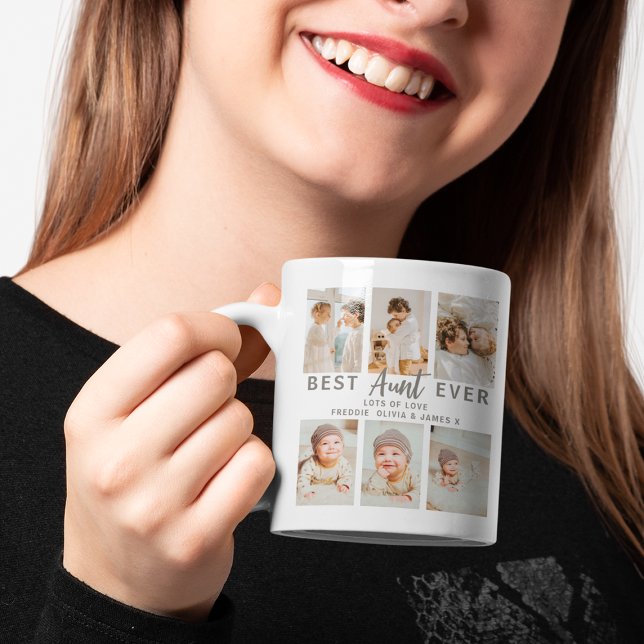 Stylish Best Aunt Ever 6 Photo  Kaffemugg (Skapare uppladdad)