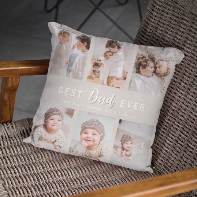Stylish Best Dad Ever Throw Pillow Kudde (Skapare uppladdad)