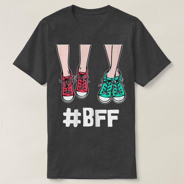 Stylish Bff Best Partner Friend Friendship Girls  T Shirt (Design framsida)