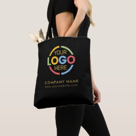 Stylish Black Gold Business Corporate Company Logo Tygkasse
