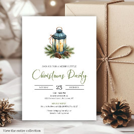 Stylish Bohemian Neutral Botanical Christmas Inbjudningar