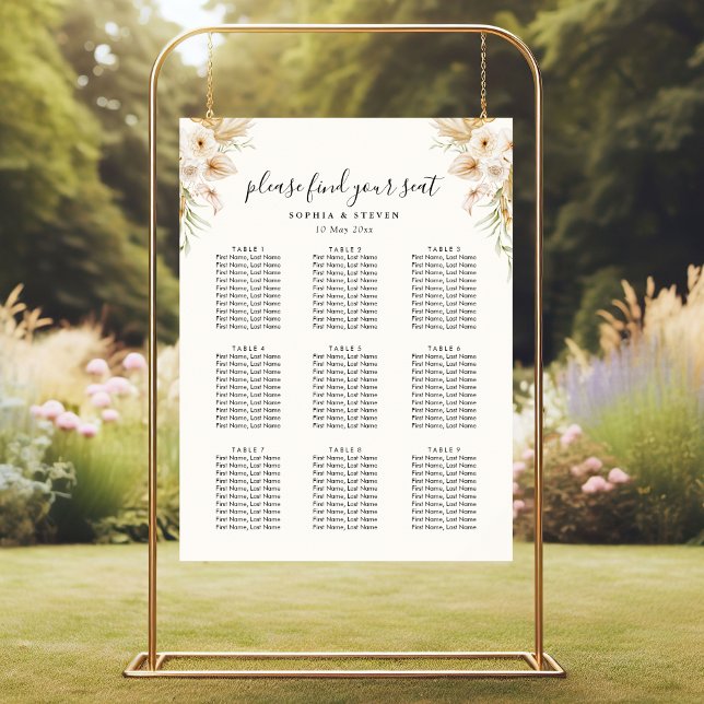 Stylish Bohemian Wedding with Soft Beige and Yello Poster (Skapare uppladdad)