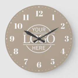 Stylish Branded Company Business Logo Promotional Stor Klocka