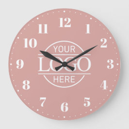 Stylish Branded Company Business Logo Promotional Stor Klocka