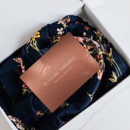 Stylish Bronze Business Gift Thank You Card Tack Kort