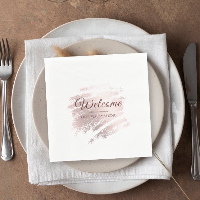 Stylish bronze special event party decor pappersservett (Stylish bronze special event party decor napkins)