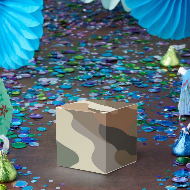 Stylish Camouflage Pattern Classic Favor Boxes Presentaskar (Part)