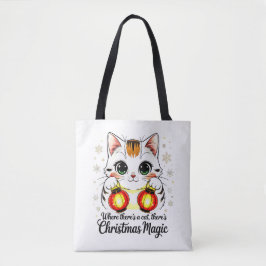 Stylish Cartoon Cat - Festive Lunar New Year Tygkasse