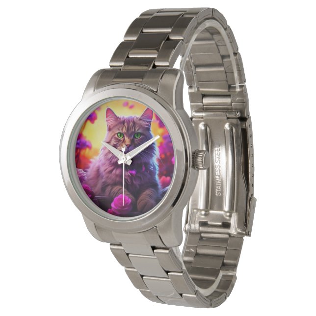 Stylish cat watch for cat's lovers armbandsur (Vinklad)
