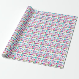 Stylish Colorful Spring Happy Easter Presentpapper