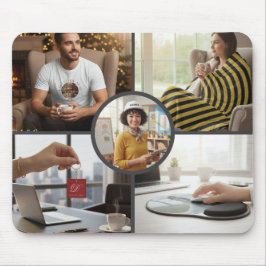 Stylish Custom Five Photo Personalized Mouse Pad Musmatta