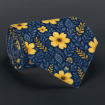Stylish Ethnic Mediterranean Floral Art Pattern Slips<br><div class="desc">This elegantly arranged classic Mediterranean botanical flower design showcases a vibrant pattern of yellow,  orange,  and dark blue flowers and leaves. Its unique and stylish appearance makes it perfect for the professional and sophisticated businessman,  blending both fashion and trendiness seamlessly.</div>
