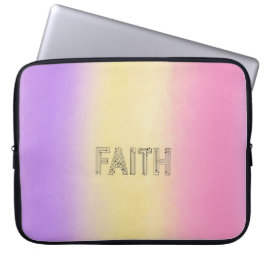 Stylish faith typography  laptop fodral