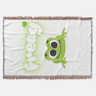 stylish frog themed home blanket filt