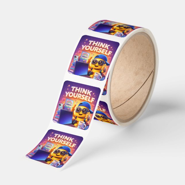 Stylish Fyrkantigt Klistermärke (Rulle)